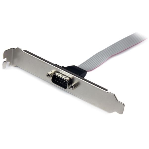 Adaptador de 40cm de Header Bracket Serie DB9 RS232 a IDC 10 Pines para Placa Base - Cabezal Serial