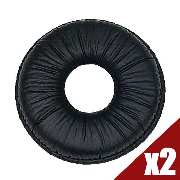 2 Almohadillas símil cuero originales Plantronics para Supra Plus / Entera / Blackwire C600