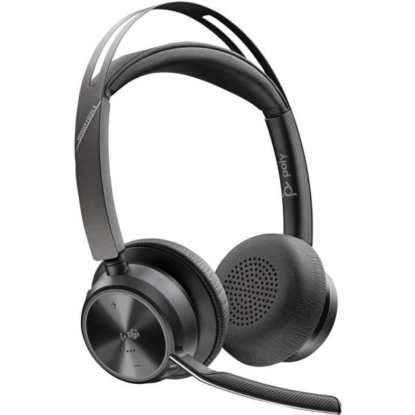 Poly Voyager Focus 2 USB-C-C Teams + adaptador USB-C/A