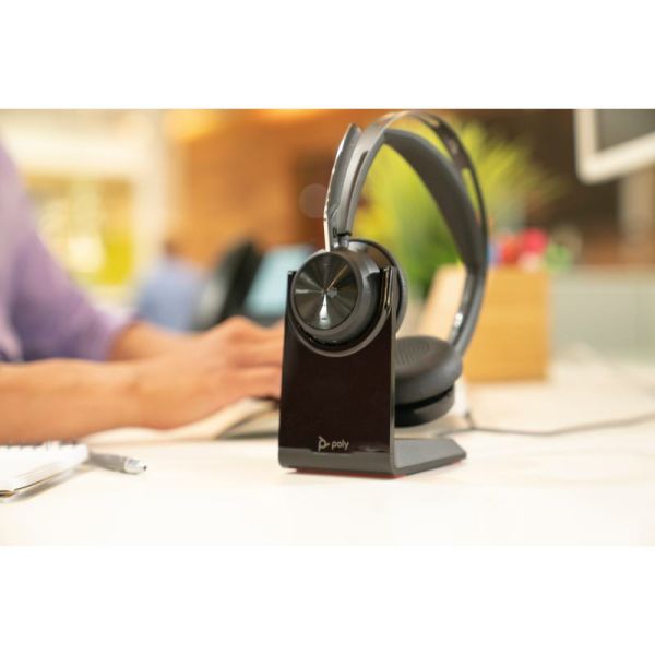 Poly Voyager Focus 2 USB-C-C Teams+ adaptador USB-C/A+ Base