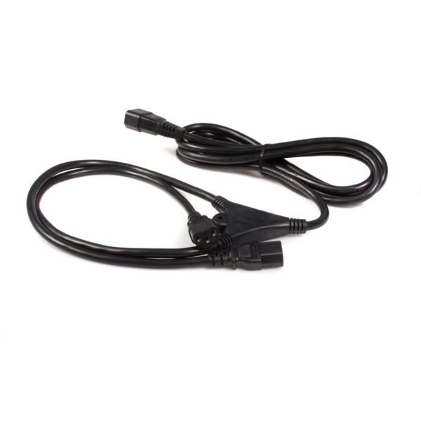Splitter del cavo di alimentazione per computer da IEC320 C14 a 2 IEC320 C13