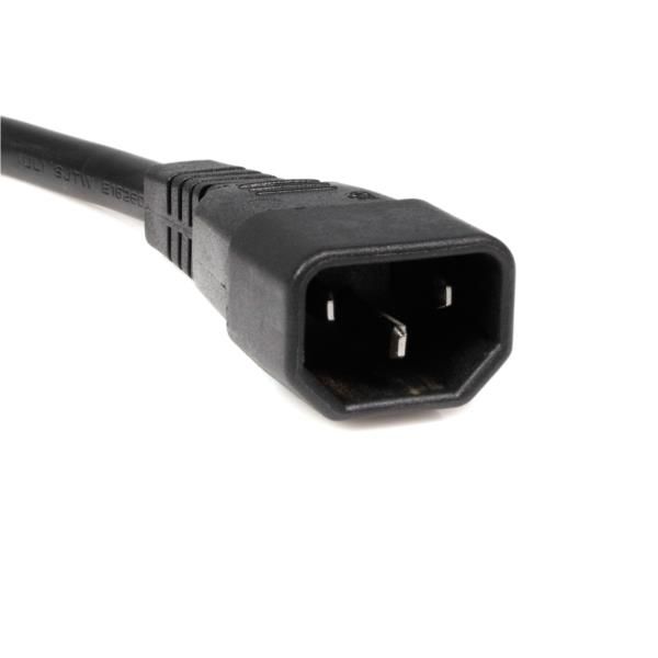Cable 3m Adaptador Splitter Divisor de Corriente para Ordenador PC C14 IEC320 a 2x C13