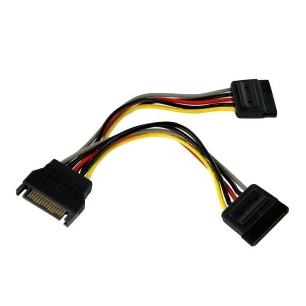 Cavo di alimentazione SATA - Cavo Sdoppiatore Y di Alimentazione SATA - Connettore alimentazione splitter SATA M/F da 15 cm