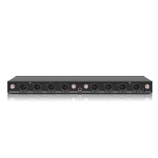 Rondson receptor UHF con 8 micrófonos de mano