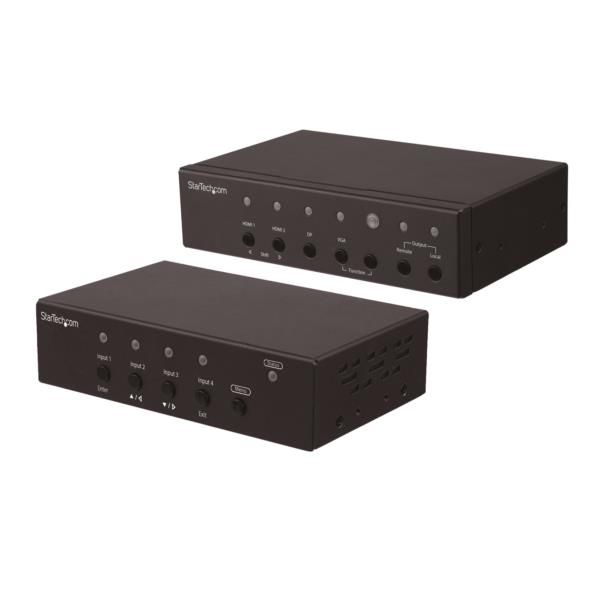Kit Extender Multi-Input HDBaseT con Switch Incorporato e Scaler Video