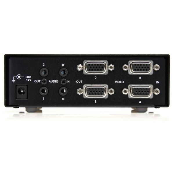 Conmutador Matrix VGA de 2 Puertos 2x2 con Audio - Switch Selector - 1920x1440