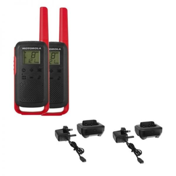 Pack Motorola T62 Rojo + 2 bases de carga