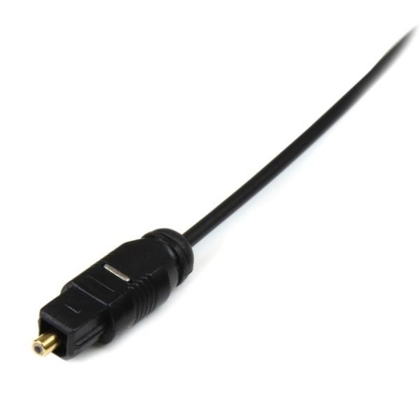 Cable 4,5m TosLink Audio Digital Óptico SPDIF Delgado - Negro