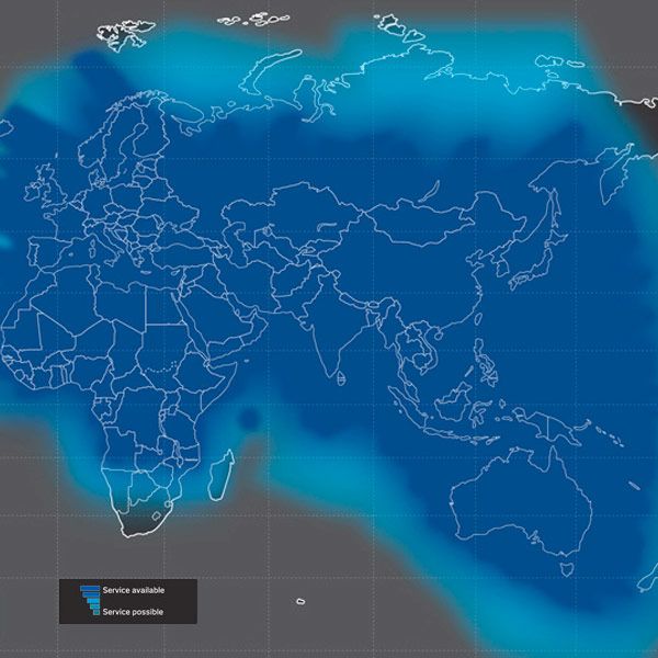 Thuraya SatSleeve+ Mobile Satellite Map