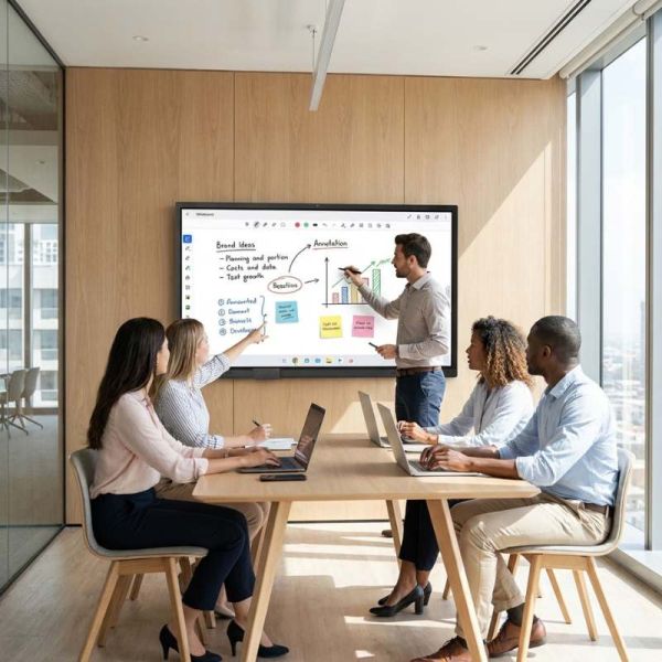 Innex EU65 Interactive display 4K touchscreen for meetings
