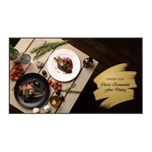 Close-up of LG UHD display showing vivid colors and details