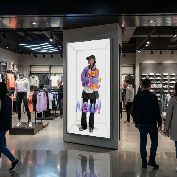 Retail installation with Samsung spatial signage display
