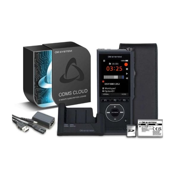 OM SYSTEM DS-9100 colour display dictation recorder