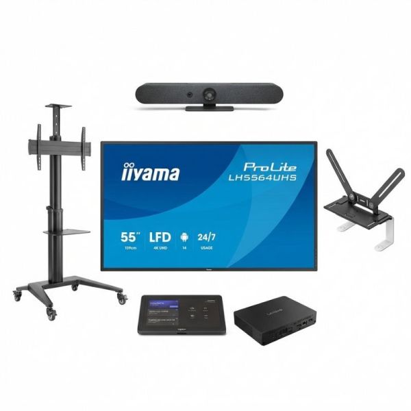 Kit contents: bar, console, display, cart