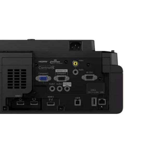 Epson EB-775F laser projector used in corporate meeting room