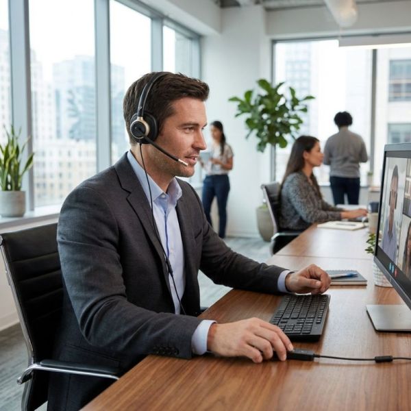 Poly Mission 825 USB-C stereo headset