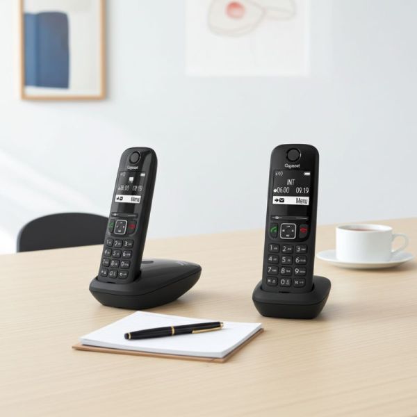 Gigaset AS690 Duo black DECT phones