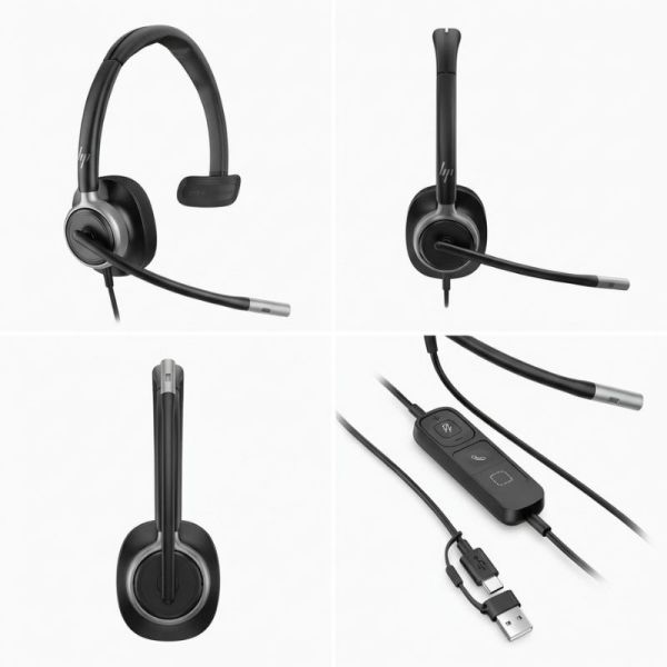 Poly Mission 615 USB-C mono headset