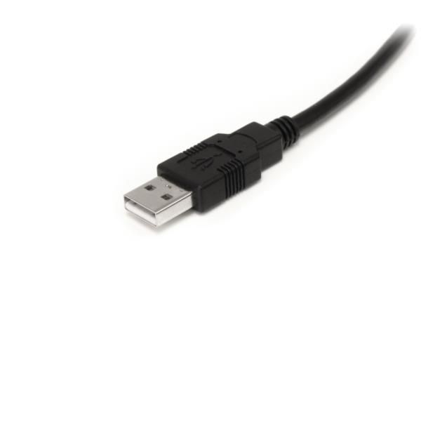 Cable USB Activo de 10m para Impresora - 1x USB A Macho - 1x USB B Macho - Adaptador Negro