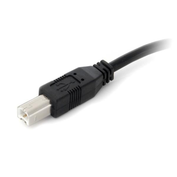 Cable USB Activo de 10m para Impresora - 1x USB A Macho - 1x USB B Macho - Adaptador Negro