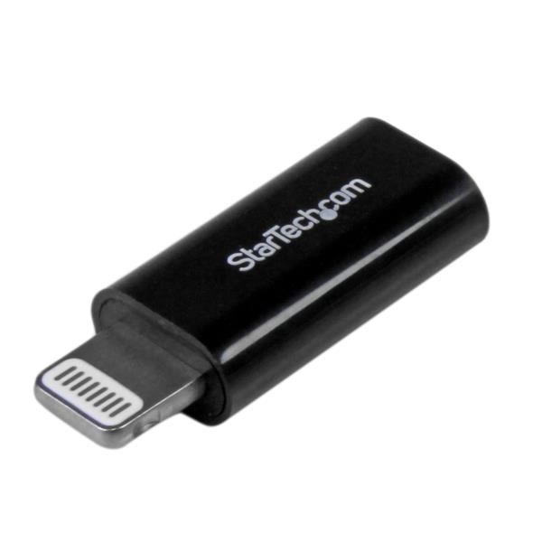 Adattatore connettore Micro USB a  Apple Lightning a 8 pin per iPhone / iPad / iPod - Nero