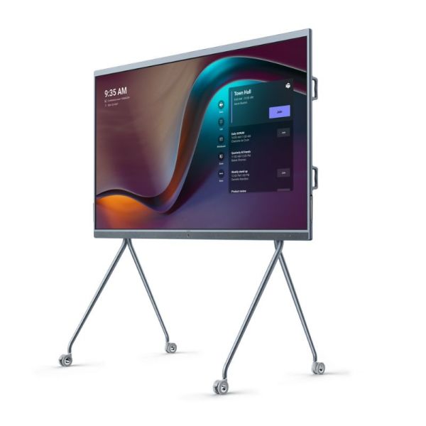 Yealink MeetingBoard 65C EDLA on mobile stand