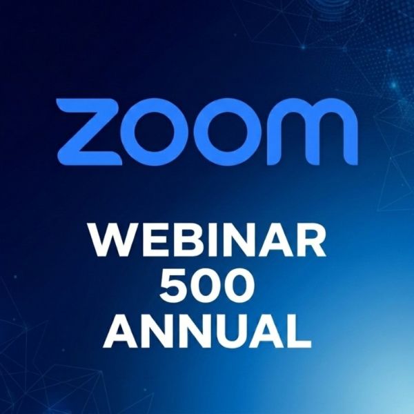 Zoom Webinar 500 Licence Annuelle