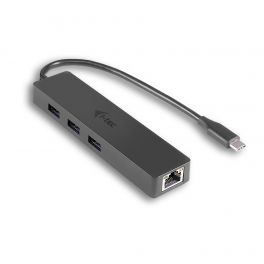 i-tec Concentrador HUB USB-C Slim, dotado de 3 puertos + Adaptador Gigabit Ethernet