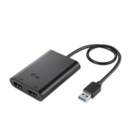 i-tec USB 3.0 / USB-C Dual Adaptador de Video con dos puertos de HDMI