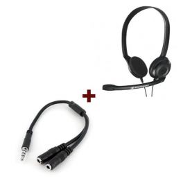 Sennheiser PC 3 Chat + Cable adaptador para auriculares y micrófono 