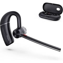 Plantronics Paquete de auriculares Bluetooth 206110-01 (Poly) 5200-UC.  Incluye auriculares, estuche de carga, enchufe de pared, auriculares y  funda de