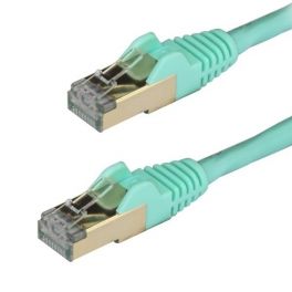 Cavo di Rete Ethernet Cat6a - Cavo Schermato STP da 1m - Turchese