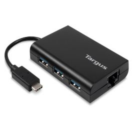 Hub USB-C con 3 puertos USB-A y Gygabit Ethernet