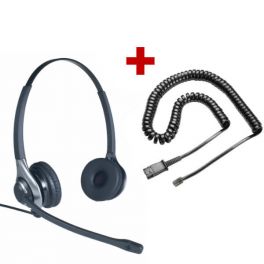 Auricular OD HC 45 + Cable QD U10-SE para Ascom Office