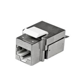 Jack Keystone RJ45 Cat 6a schermato bianco - Tipo 110