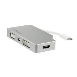 Adattatore Audio/Video da Viaggio 4 in 1 - USB Type-C a VGA, DVI, HDMI o mDP - in Alluminio - 4K