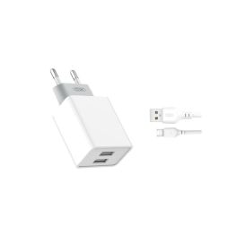 Cargador de Red Doble USB 2,4 A