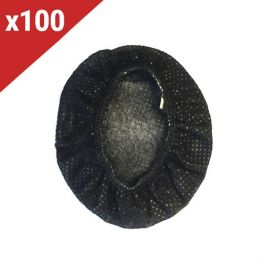Protectores desechables negros para almohadillas (100 uds)