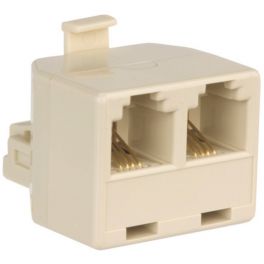 Acoplador DOBLE RJ45 alojamiento 2 salidas RJ45