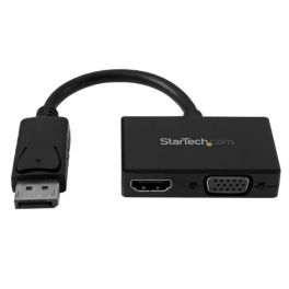 Adattatore DisplayPort a HDMI e VGA - Convertitore audio/video da viaggio DP 2 in 1 - 1920x1200 / 1080p