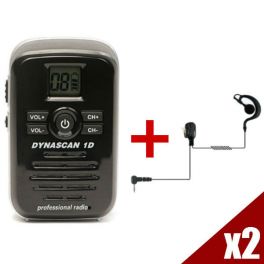 Par de Walkie Talkies Dynascan 1D