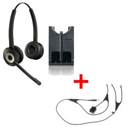Auricular GN920 duo + descolgador electrónico para Alcatel