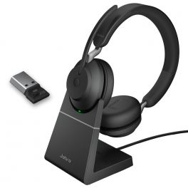 Jabra Evolve2 65 USB-A UC Dúo con base de carga