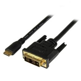 Adaptador Cable Conversor de 1m Mini HDMIa DVI-D para Tablet y Cámara
