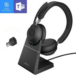 Jabra Evolve2 65 USB-C MS Dúo con base de carga