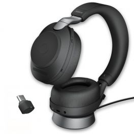 Jabra Evolve2 85 UC Estéreo USB-C con base de carga - Negro