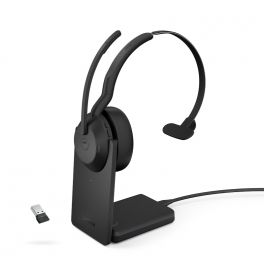 Jabra Evolve2 55 MS Mono Link 380 USB-A con base de carga