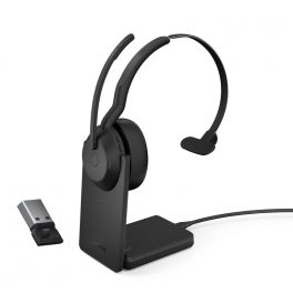 Jabra Evolve2 55 UC Mono Link 380 USB-A con base de carga