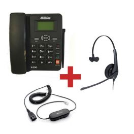 Jetfon X-500 + Auricular Jabra BIZ 1500 + Cable de conexión