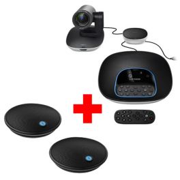 Pack Logitech Group + 2 micrófones de expansión